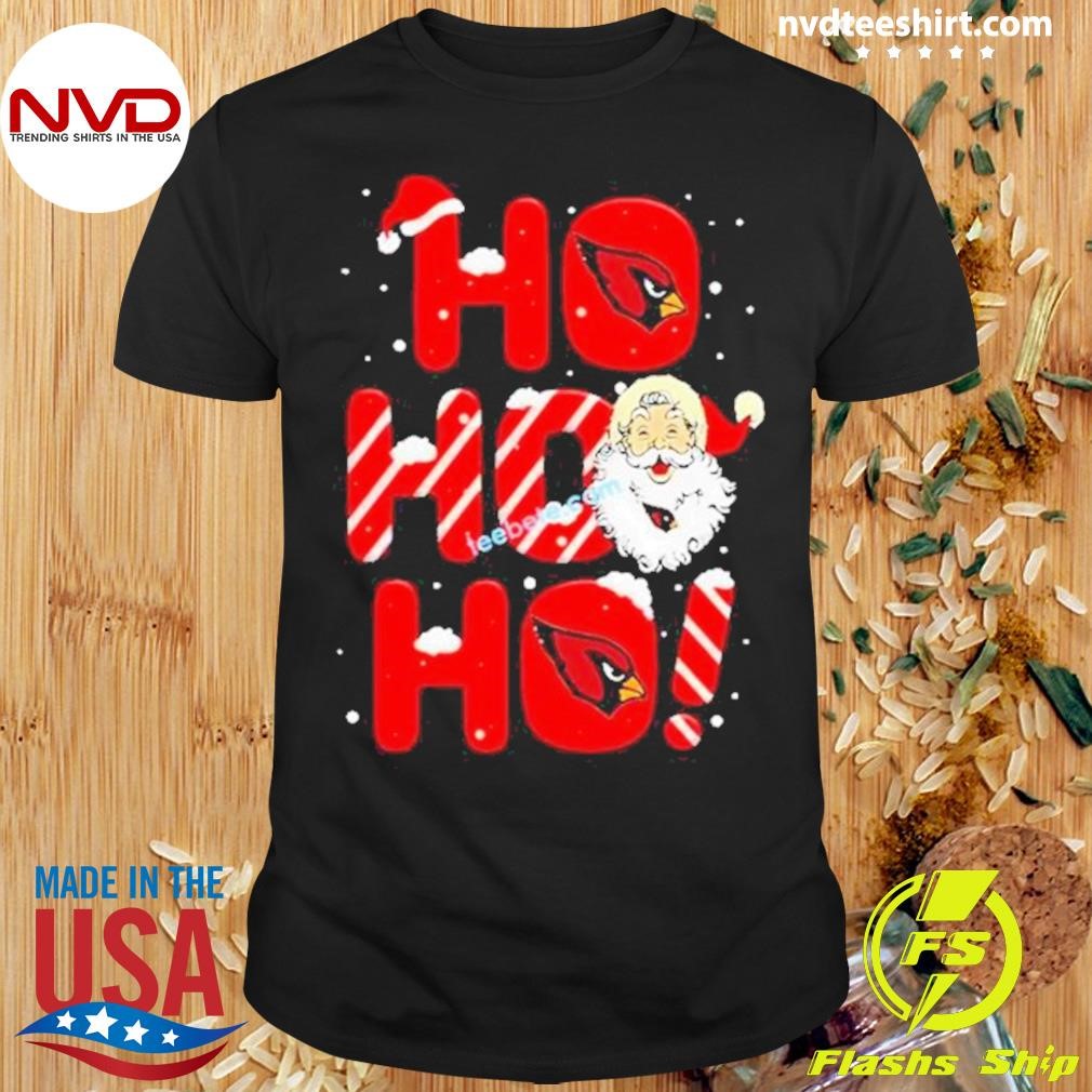 Ho Ho Ho Arizona Cardinals Santa Claus Christmas Shirt