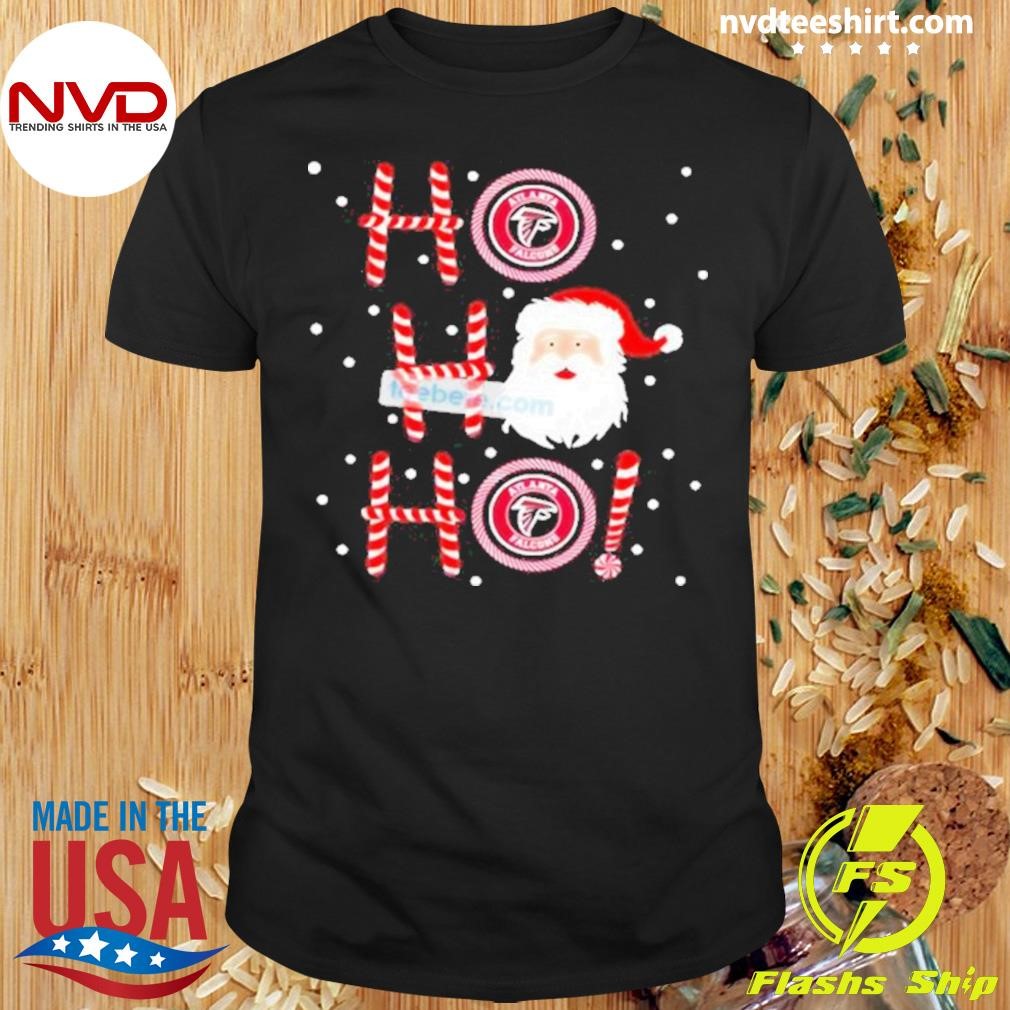 Ho Ho Ho Atlanta Falcons Santa Claus Christmas Shirt