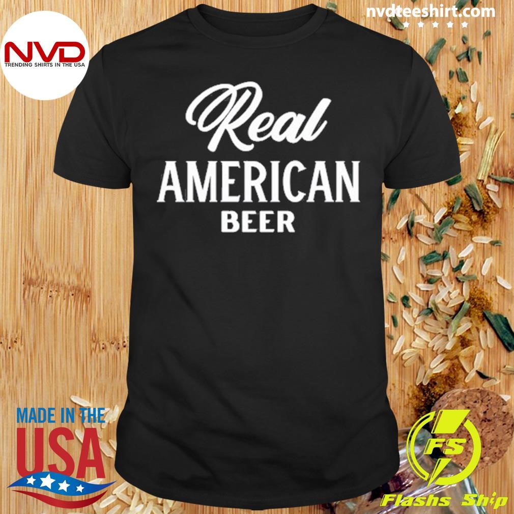 Hulk Hogan Wearing Real American Beer Shirt