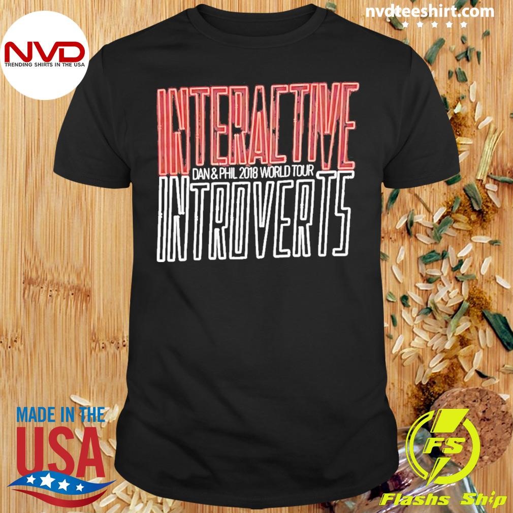 Interactive Introverts Dan And Phil 2018 World Tour Shirt