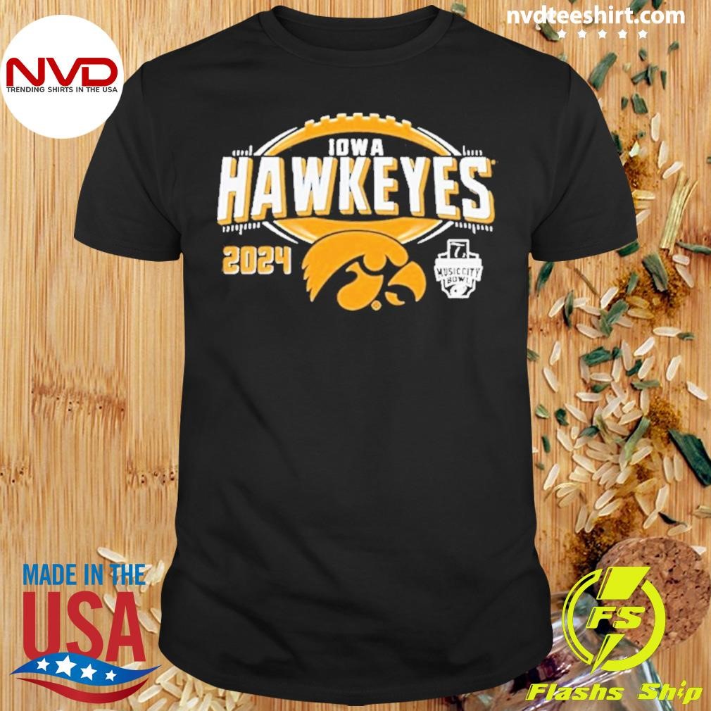 Iowa Hawkeyes 2024 Music City Bowl Shirt