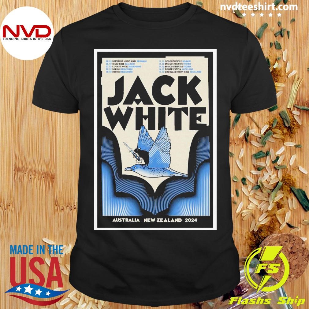 Jack White Australia & New Zealand 2024 Tour Shirt