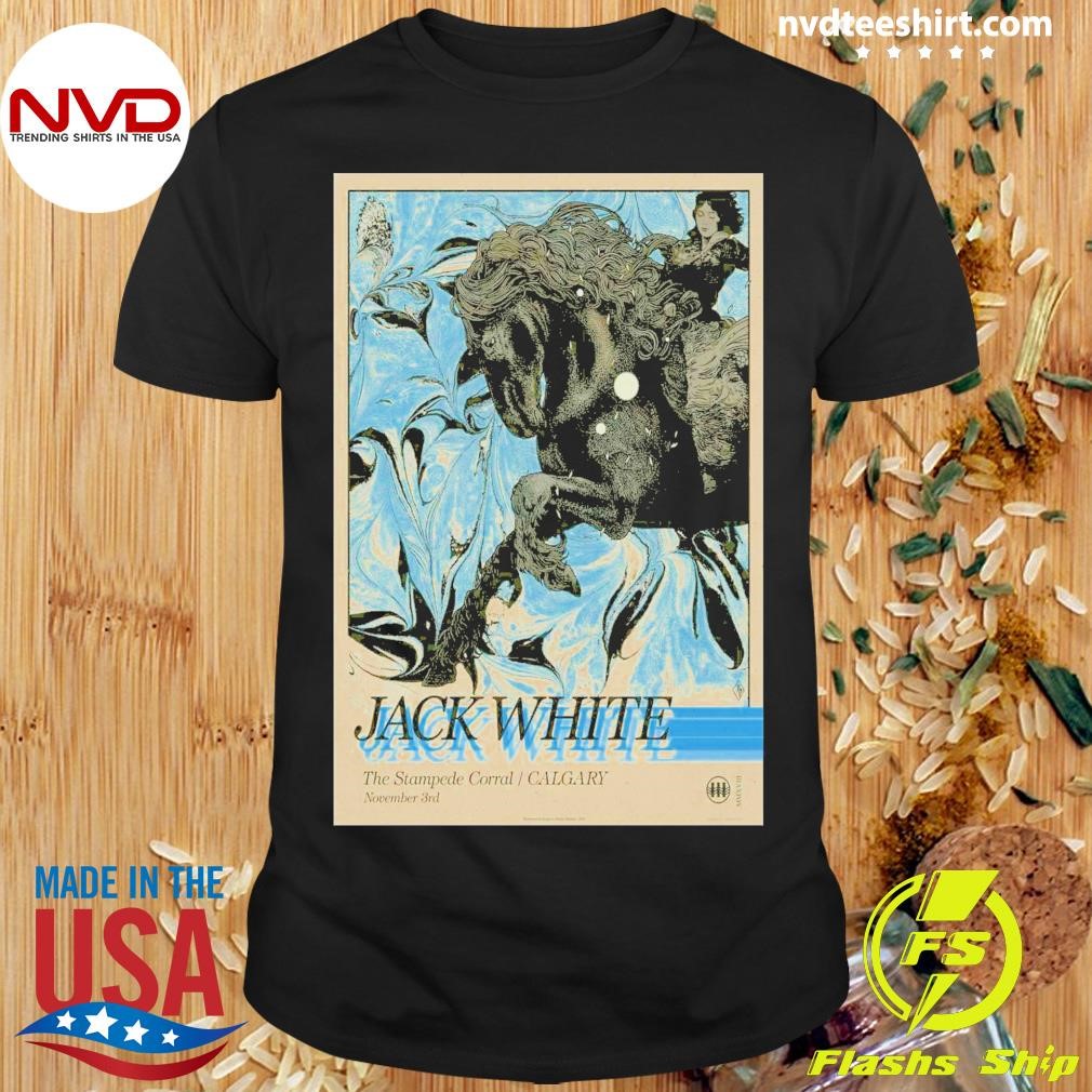 Jack White Nov 3 2024 The Stampede Corroal In Calgary AB Tour Shirt