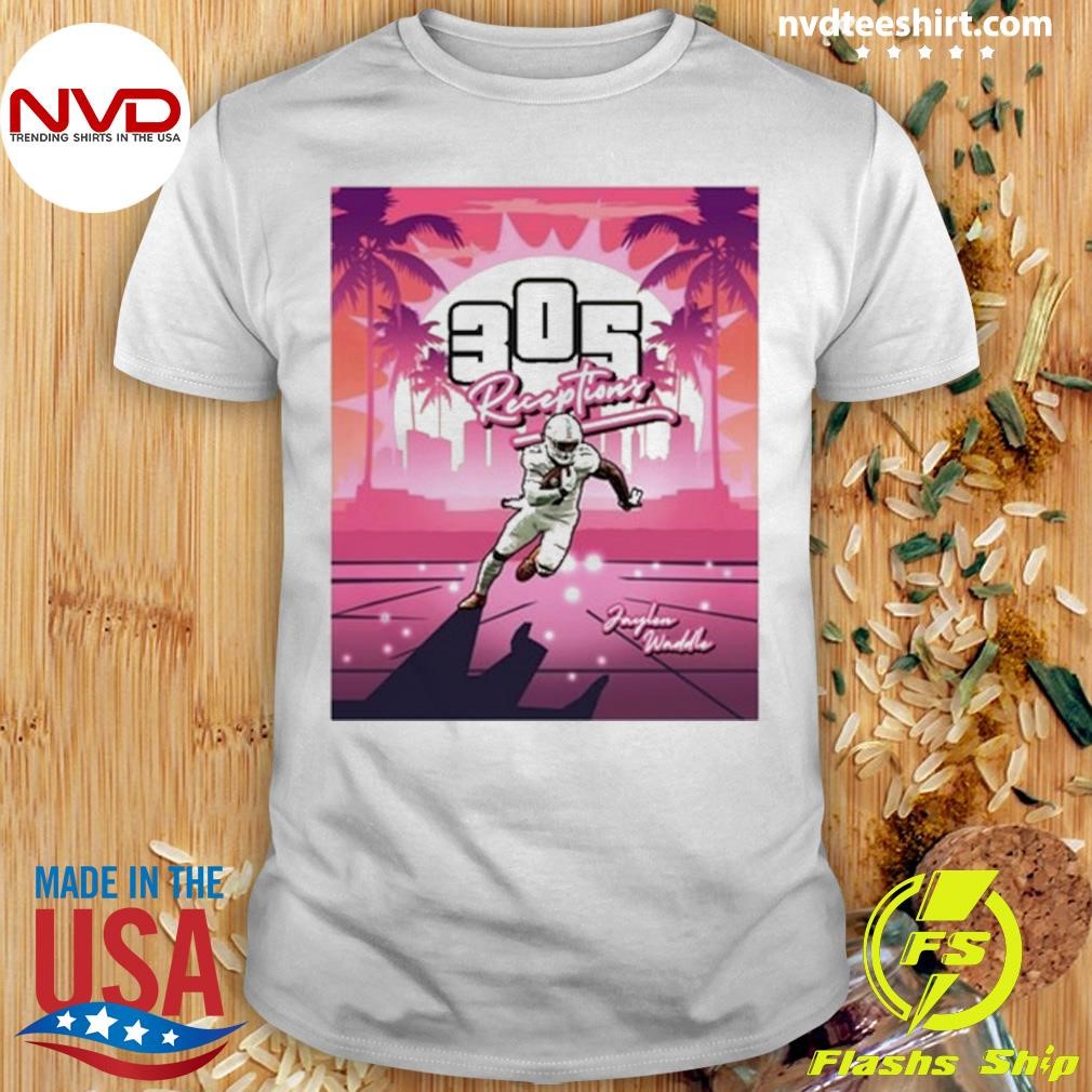 Jaylen Waddle 30S Receptions Shirt