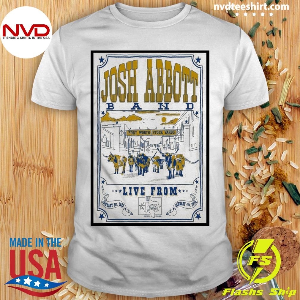 Josh Abbott Band Jan 3-4 2025 Billy Bob's in Fort Worth TX Shirt