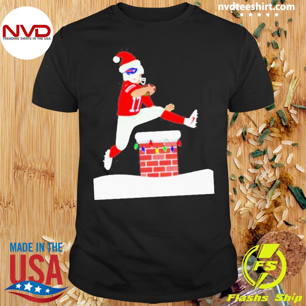 Josh Allen Jumps Over Chimney Christmas Sweater Shirt