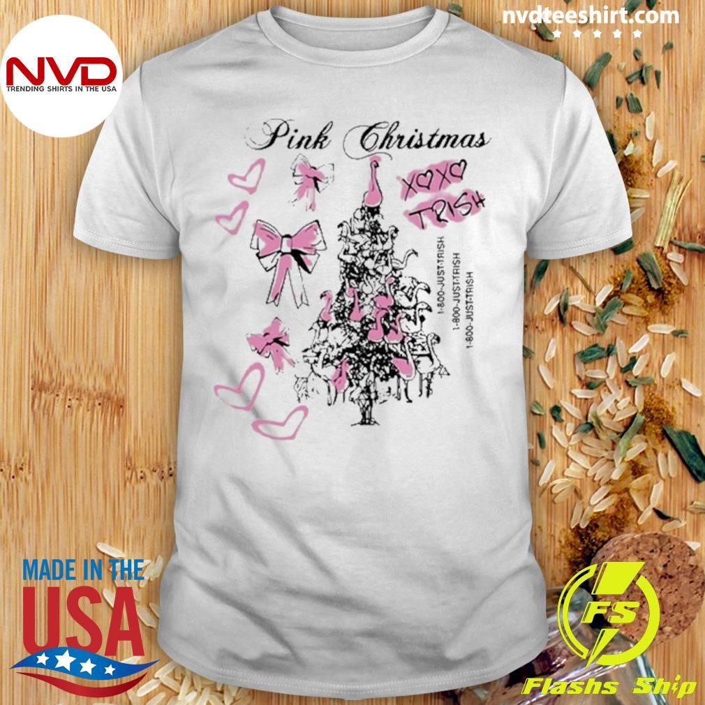 Just Trish Pink Christmas Xoxo Trish Shirt