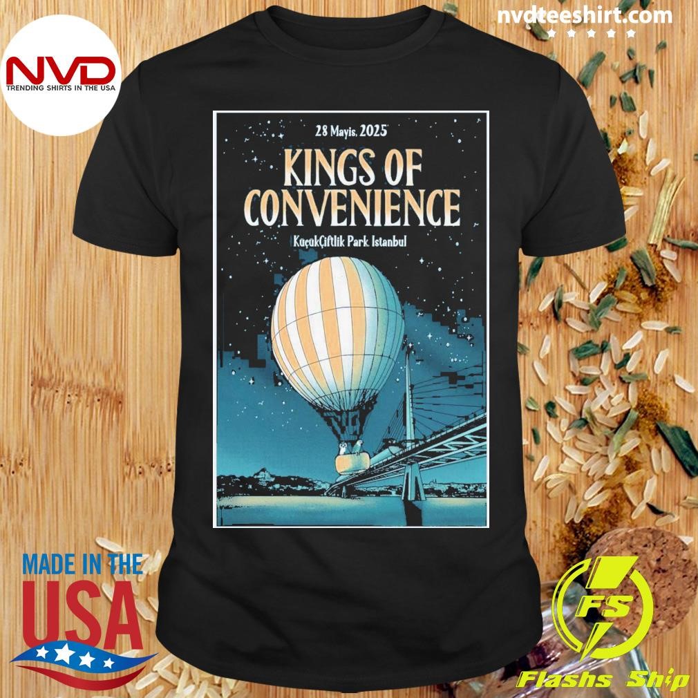 Kings Of Convenience May 28 2025 KüçükÇiftlik Park In Istanbul Turkey Shirt