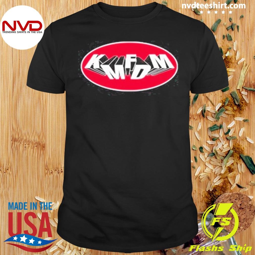 Kmfdm Oval Tumbling Logo Shirt