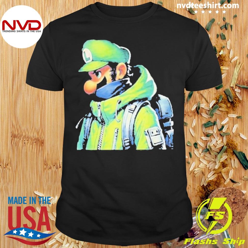 Luigi Mansion Patron Saint Mario Shirt