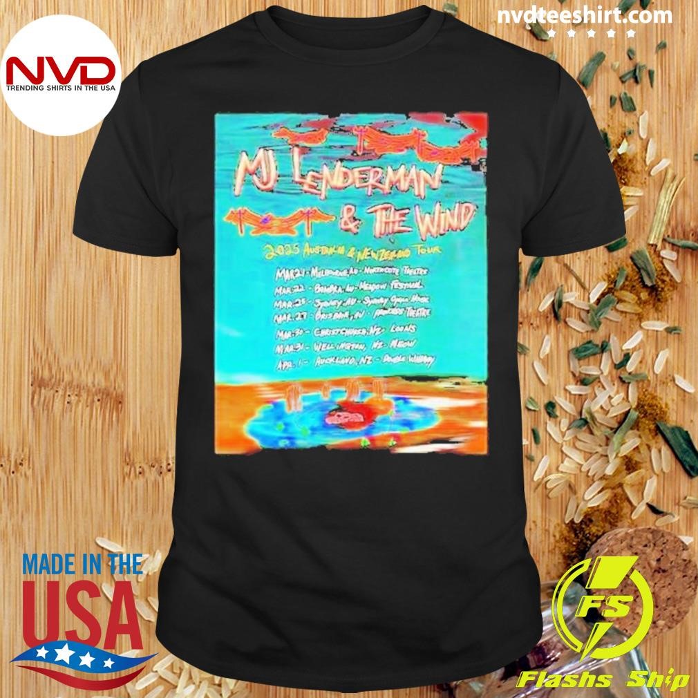 MJ Lenderman And The Wind 2025 Australia & New Zealand Tour Shirt