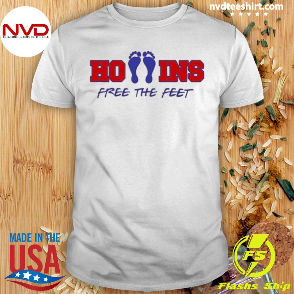 Mack Hollins Wearing Hollins Free The Feet Shirt