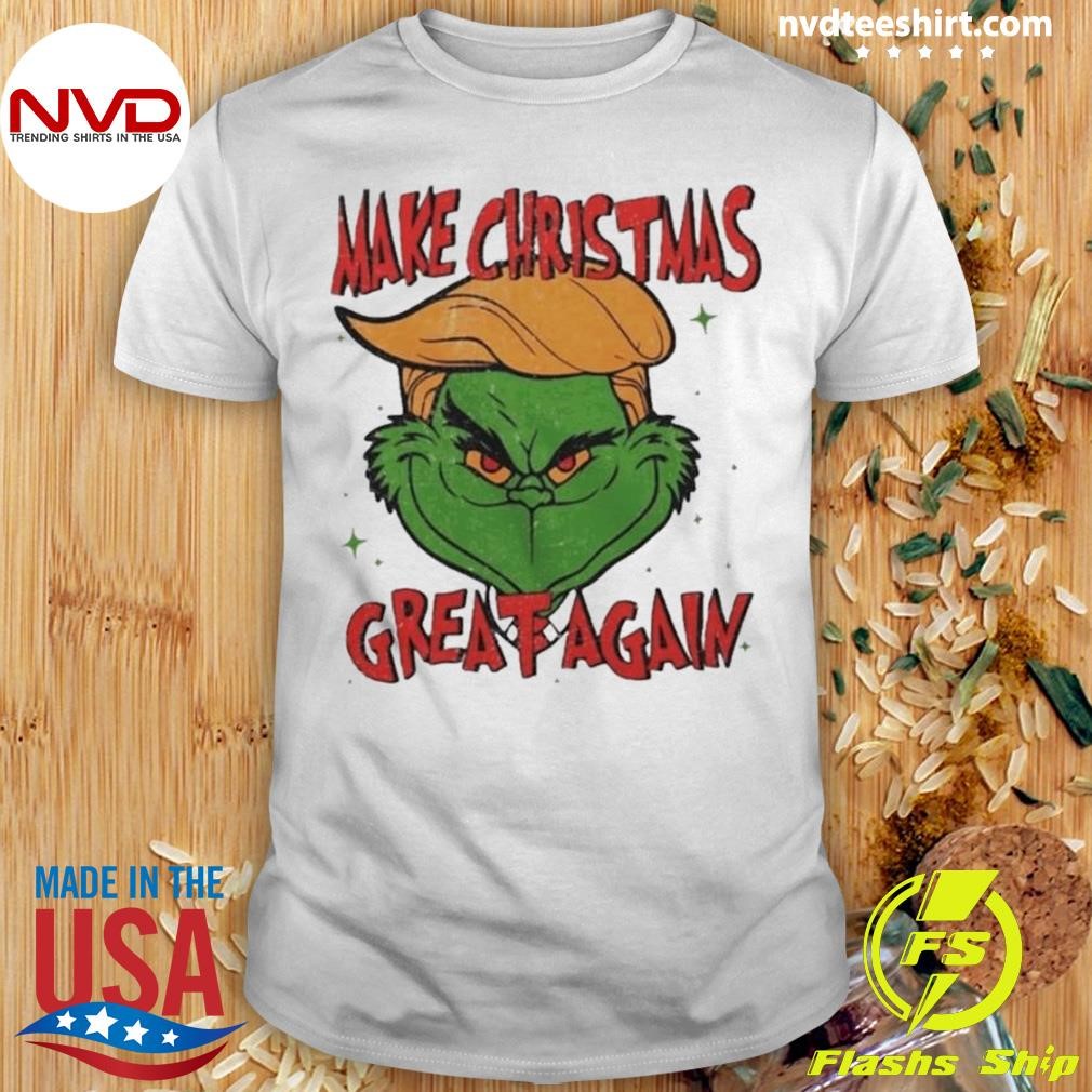 Make Christmas Great Again Trump Grinchmas Sweater Shirt