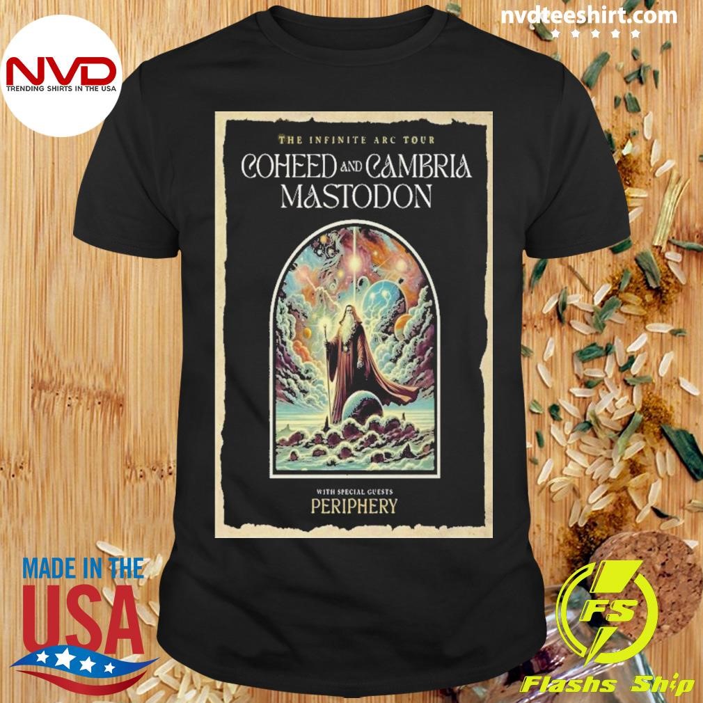 Mastodon Coheed And Cambria The Infinite Arc Tour 2025 Poster Shirt