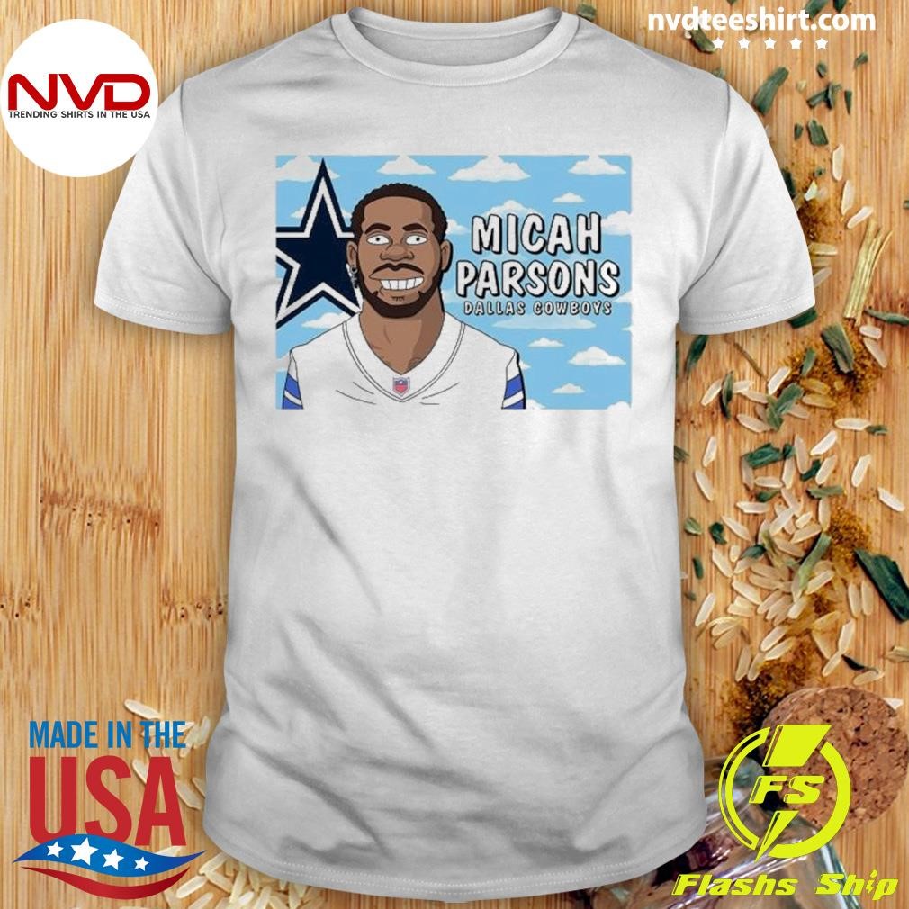 Micah Parsons Dallas Cowboys Simpsons characters Shirt