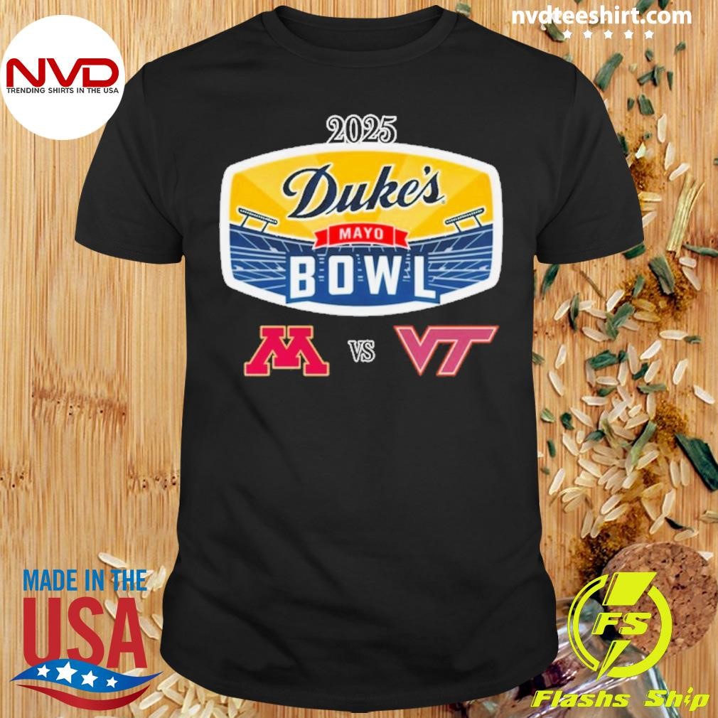 Minnesota vs. Virginia Tech 2025 Duke’s Mayo Bowl Shirt