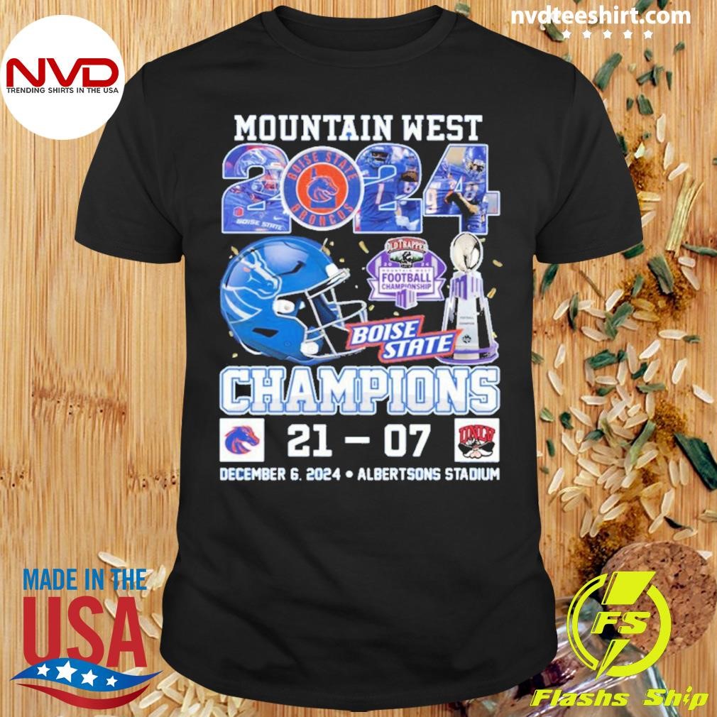 Mountain West 2024 Boise State Broncos Champions Shirt