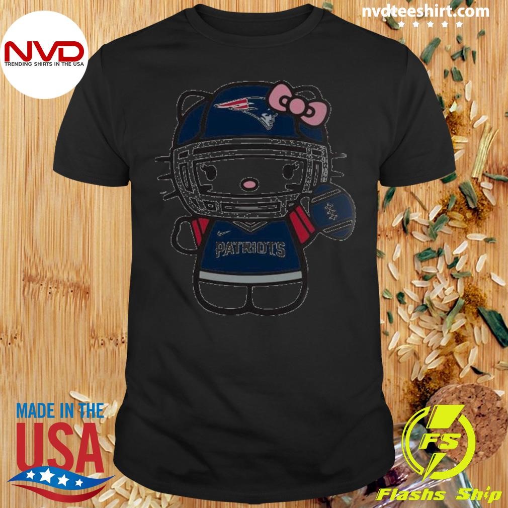 New England Patriots Hello Kitty Cute Celebrating Shirt