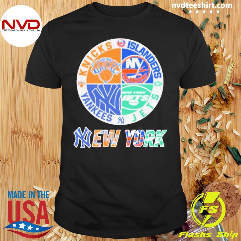 New York Sports Teams Knicks x Islanders x Yankees x Jets Shirt