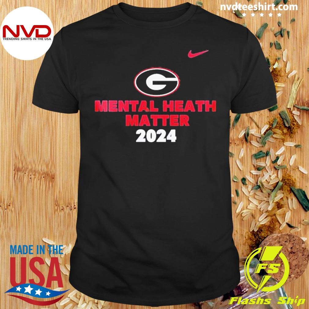 Nike Georgia Bulldogs Football Mental Health Matter 2024 Shirt