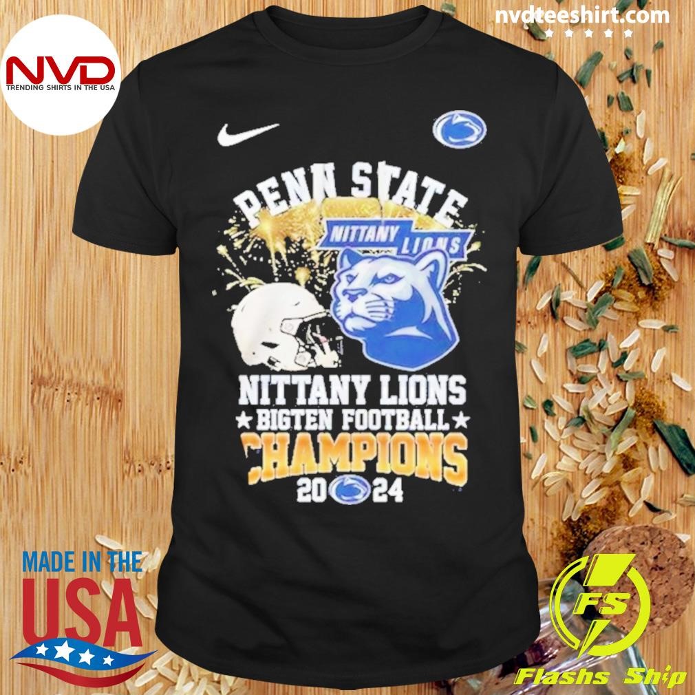 Nike Penn State Nittany Lions Bigten Football Champions 2024 Shirt