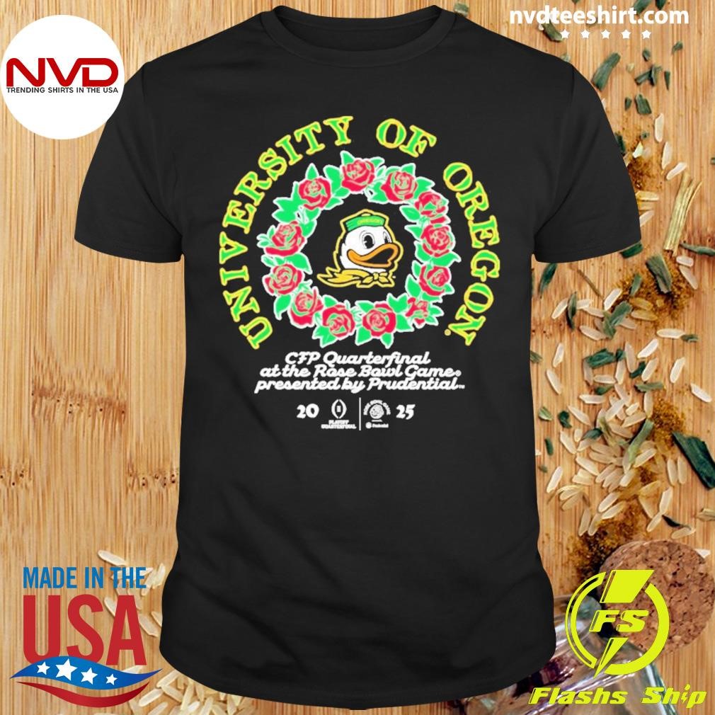 Oregon Ducks College Football Playoff 2025 Rose Bowl Shirt