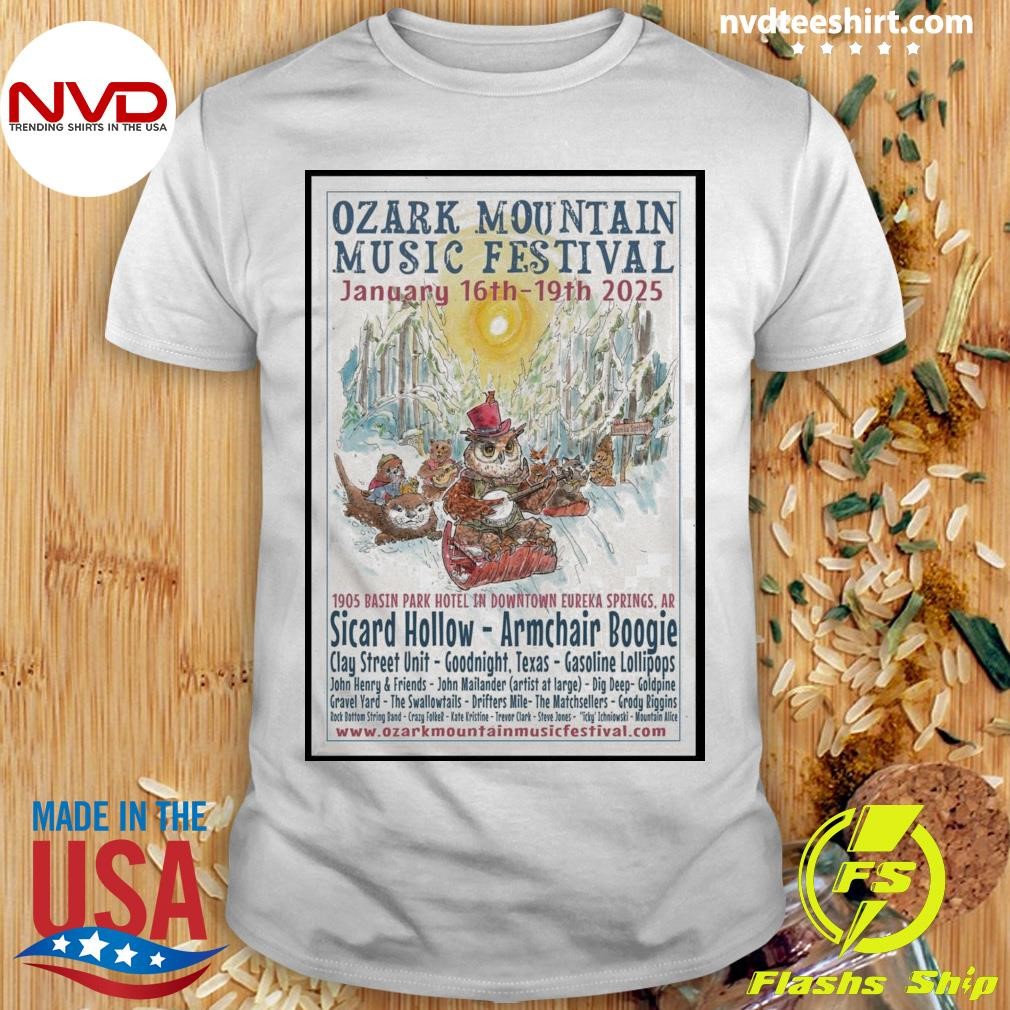 Ozark Moutain Music Festival Jan 16-19 2025 Eureka Springs AR Shirt