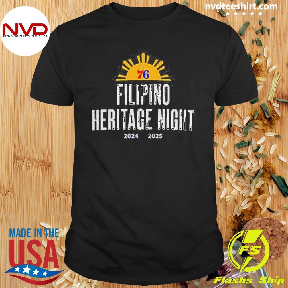 Philadelphia 76ers 2024-2025 Filipino Heritage Night Shirt