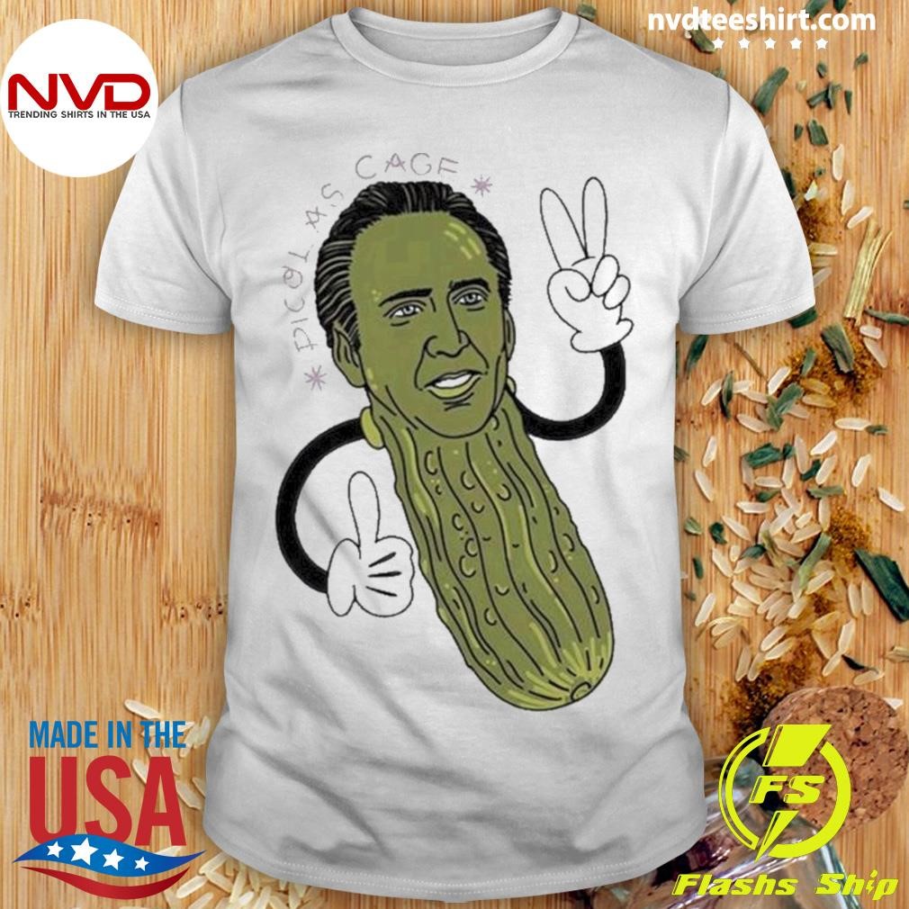 Picolas Cage Nick Cage Pickle Christmas 2024 Shirt