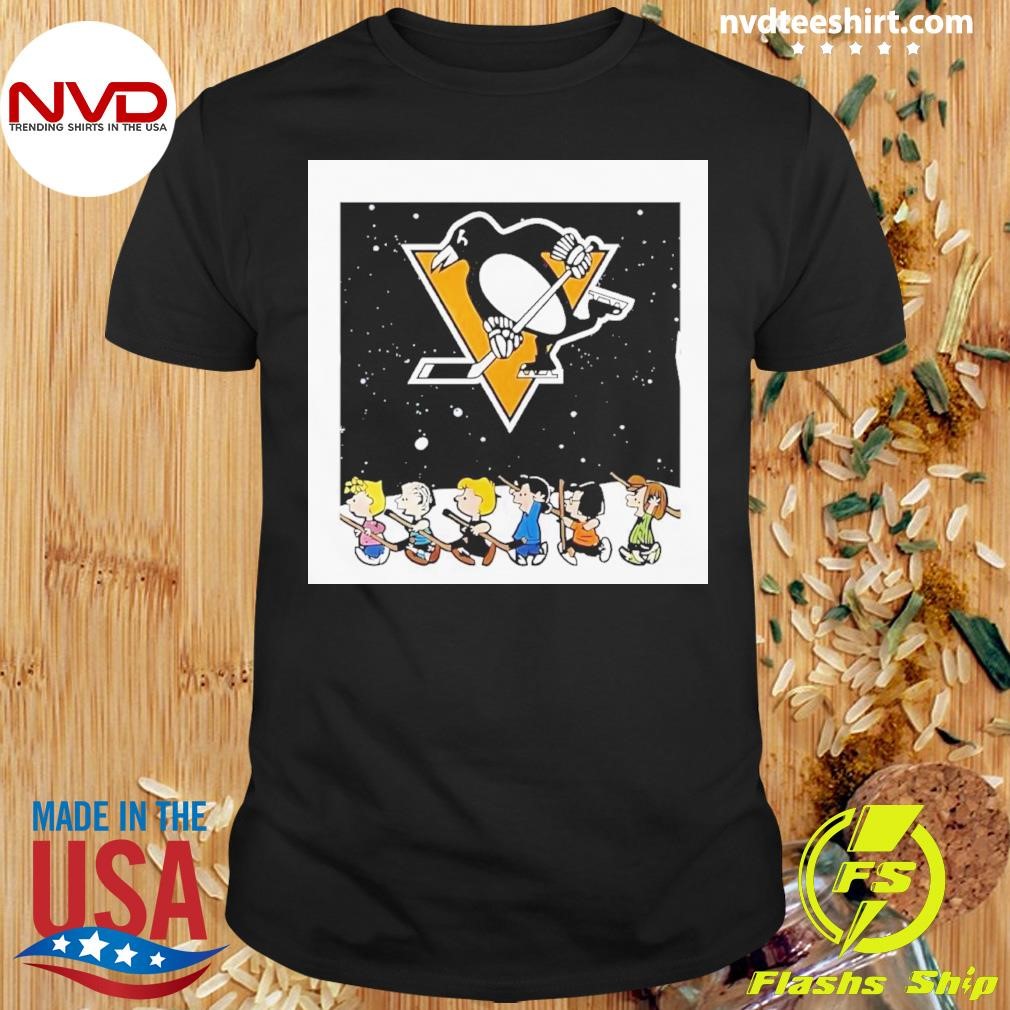 Pittsburgh Penguins 2024 Christmas Night With Peanuts Snoopy Shirt