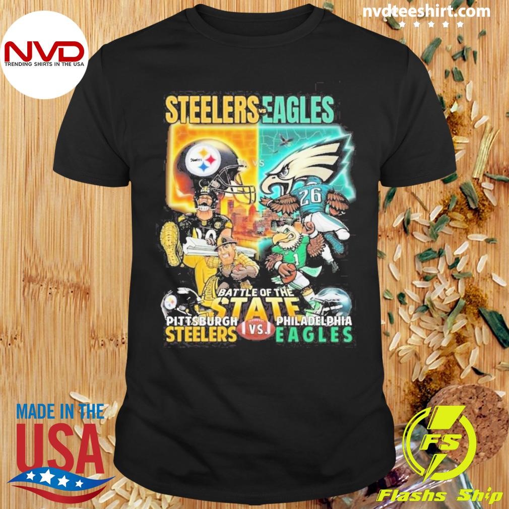 Pittsburgh Steelers Philadelphia Eagles Battle Of The State 2024 Shirt