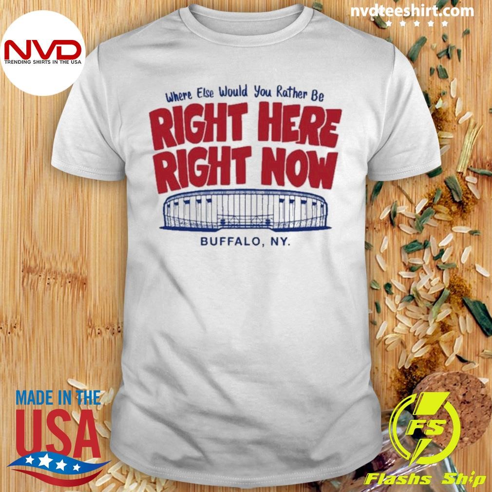 Right Here Right Now Buffalo New York City Shirt