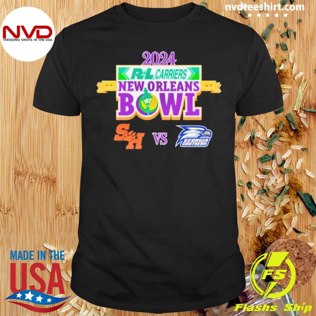 R+l Carries New Orleans Bowl Sam Houston State Vs. Georgia Southern Dec 19th, 2024 Caesars Superdome New Orleans, Louisiana Shirt