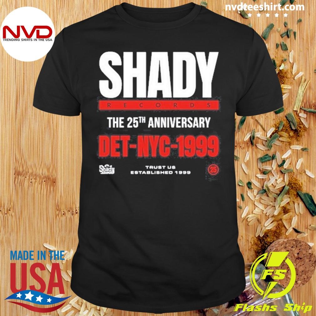 Shady Records The 25Th Anniversary Det Nyc 1999 Shirt