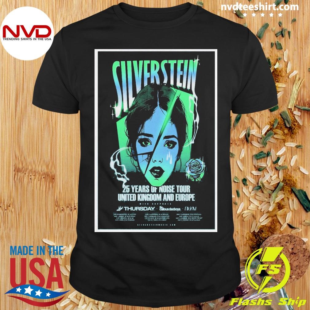 Silver Stein 25 Years Of Noise Tour United Kingdom And Europe Uk And Europe 2025 Shirt