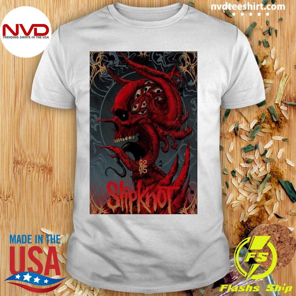 Slipknot At Ziggo Dome In Amsterdam, Netherlands On Dec 5 2024 Tour Poster Shirt