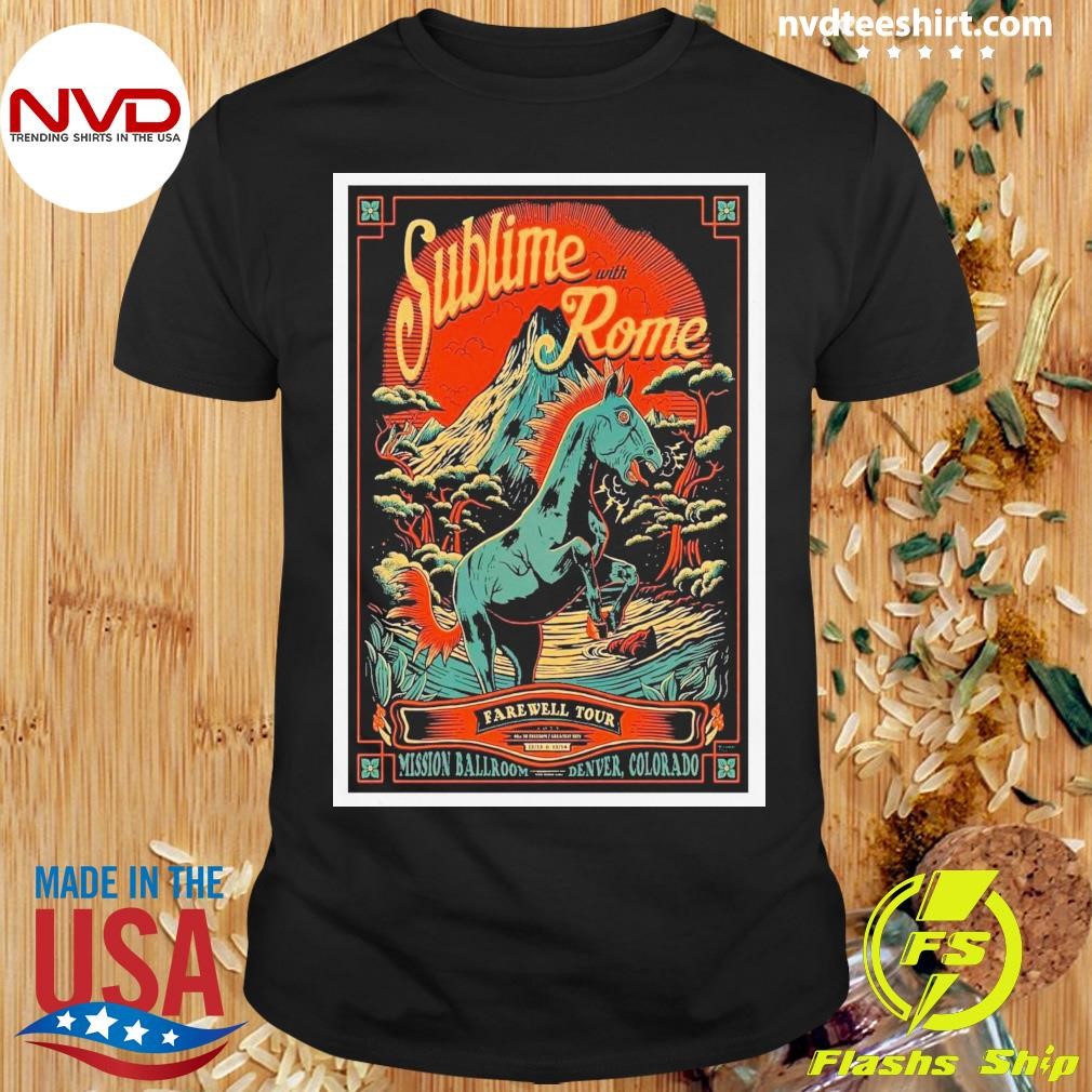 Sublime With Rome Mission Ballroom in Denver CO December 13-14 2024 Shirt