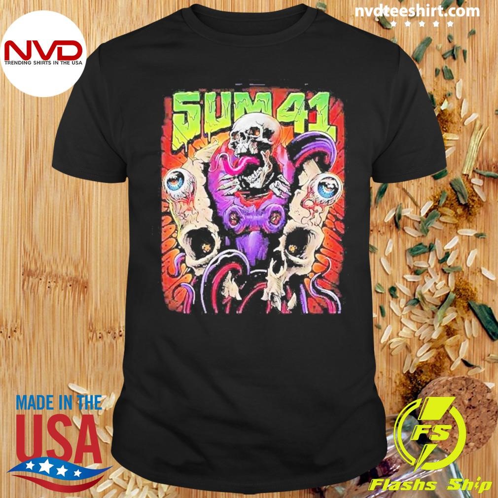 Sum 41 Europe UK Tour 2025 Poster Shirt