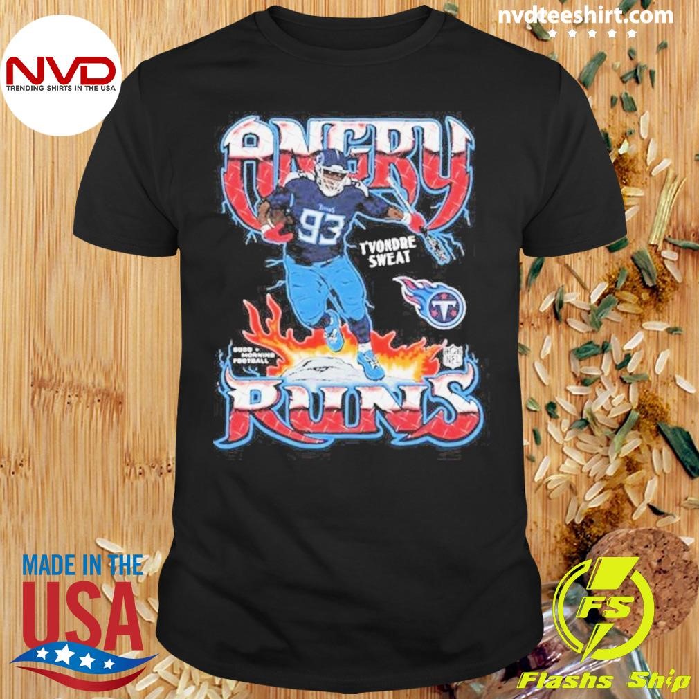 T'Vondre Sweat Tennessee Titans Homage Angry Runs Player Shirt