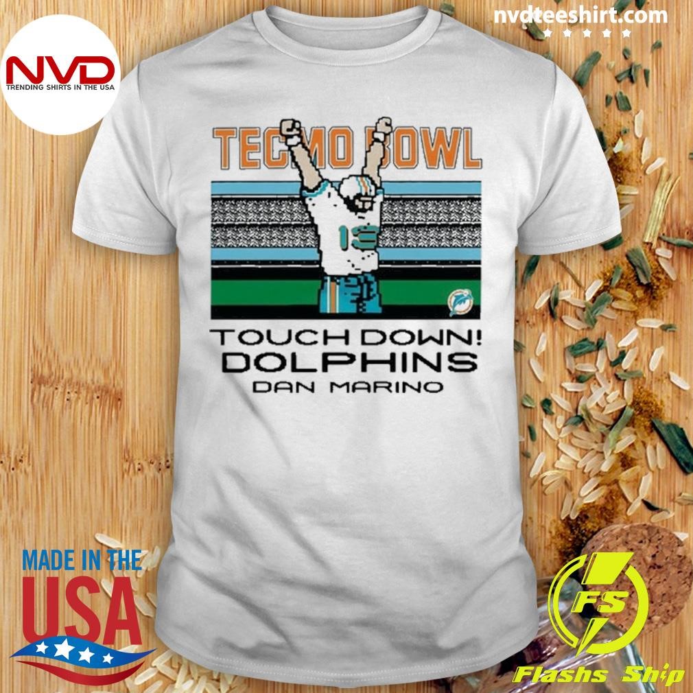 Tecmo Bowl Touchdown Dolphins Dan Marino Shirt