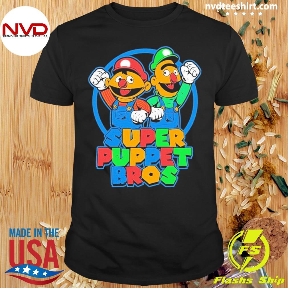 Teefury Super Puppet Bros Game Shirt