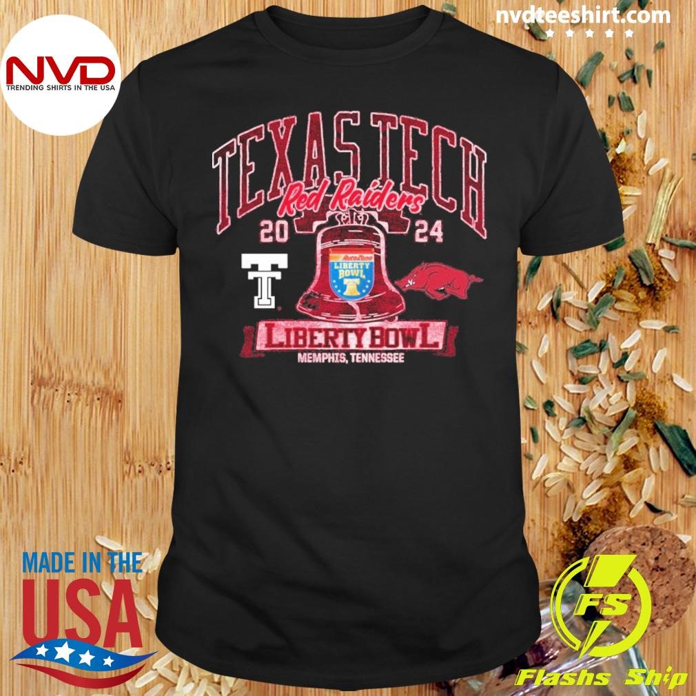 Texas Tech Vs Arkansas 2024 Liberty Bowl Liberty Bell Shirt