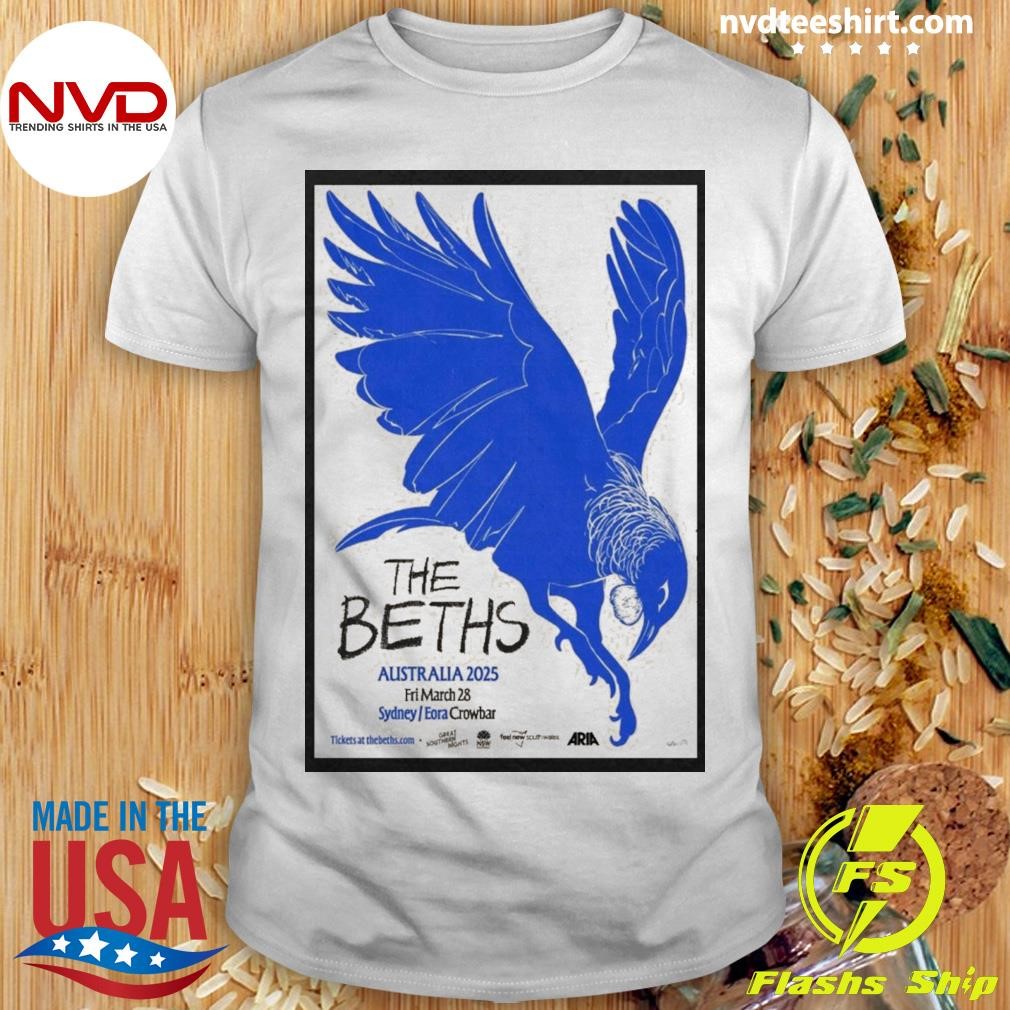 The Beths March 28 2025 Sydney Aus Poster Shirt