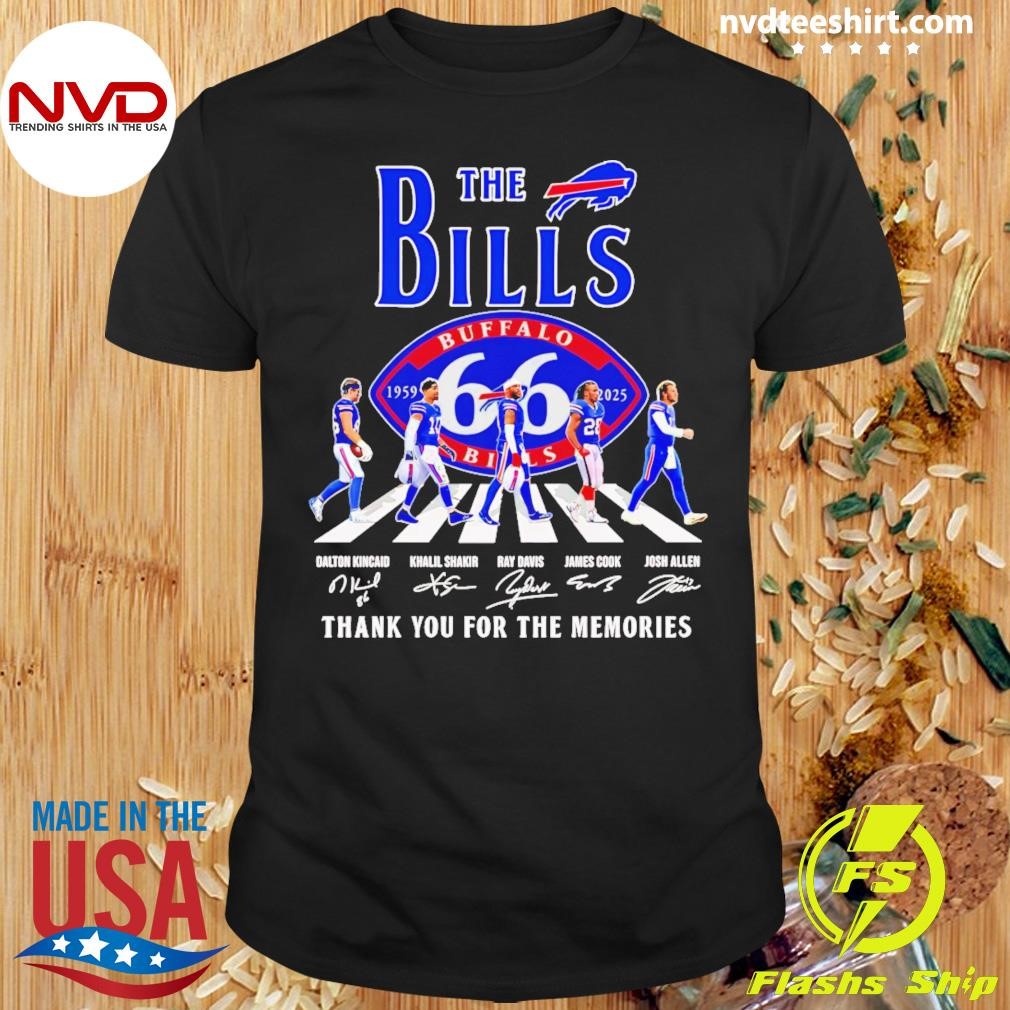 The Bills 1959 2025 Abbey Road Thank You For The Memories Signature Shirt