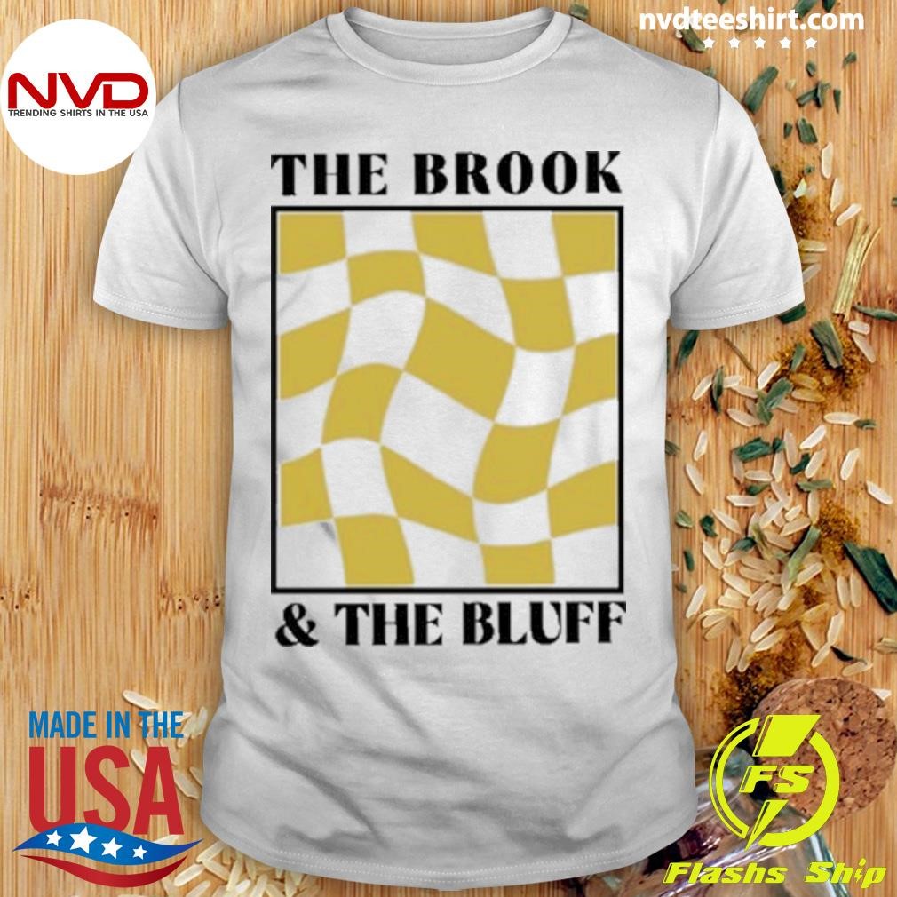 The Brook & The Bluff Wavy Yellow Checkered Shirt