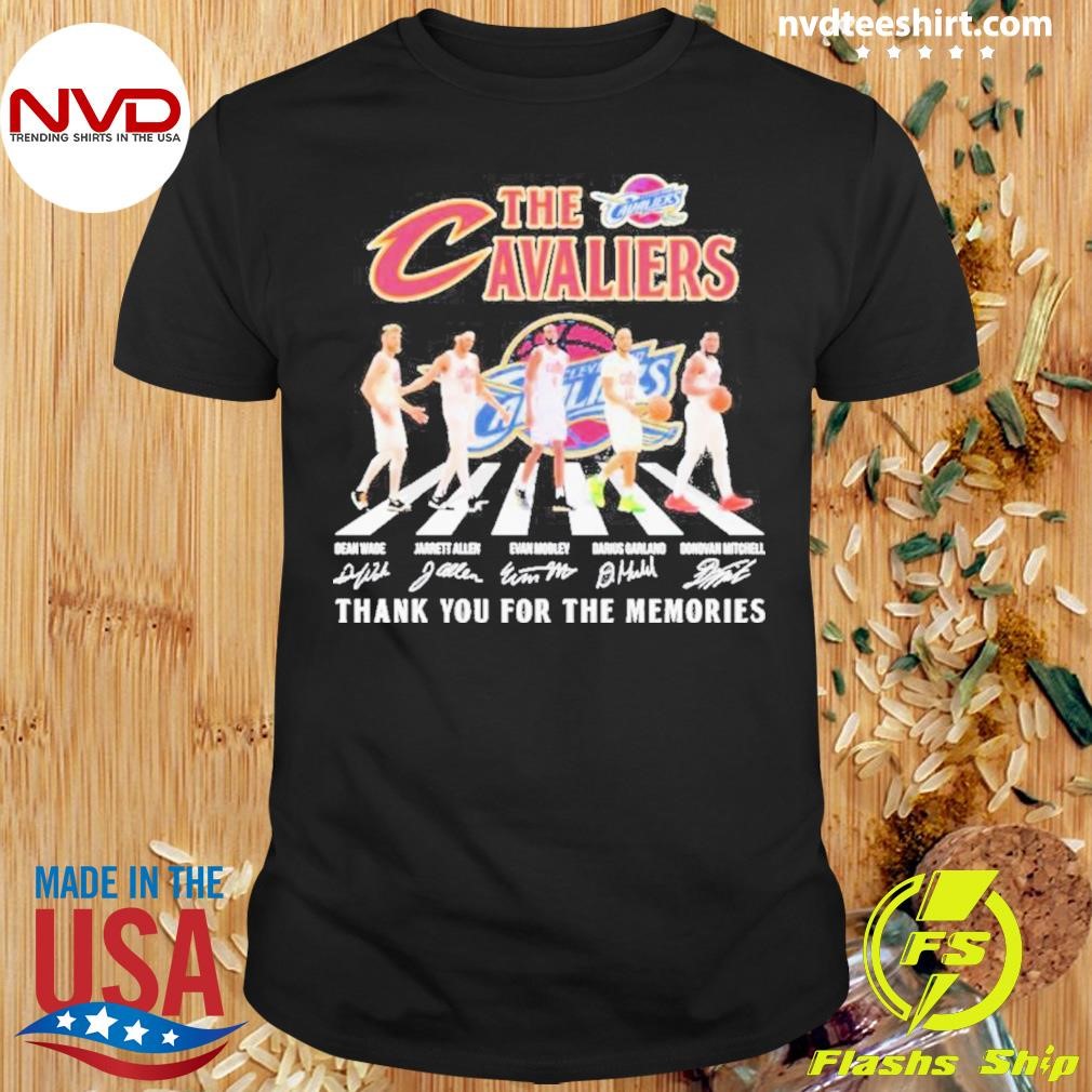 The Cleveland Cavaliers Basketball Abbey Road Thank You For The Memories Signatures Shirt