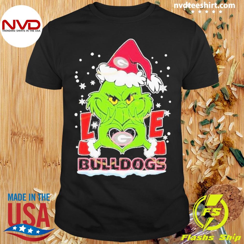 The Grinch Love Georgia Bulldogs Christmas Shirt