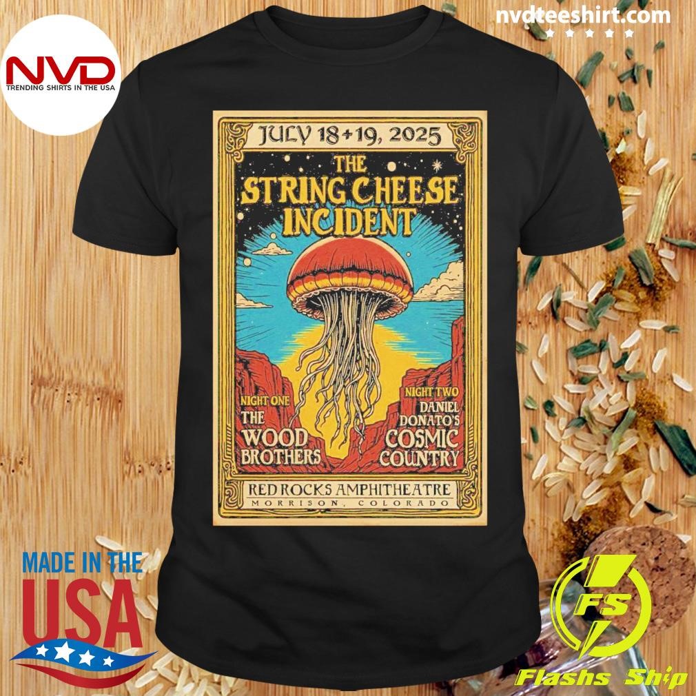 The String Cheese Incedent Red Rocks Amphitheatre Jul 18-19 2025 Poster Shirt