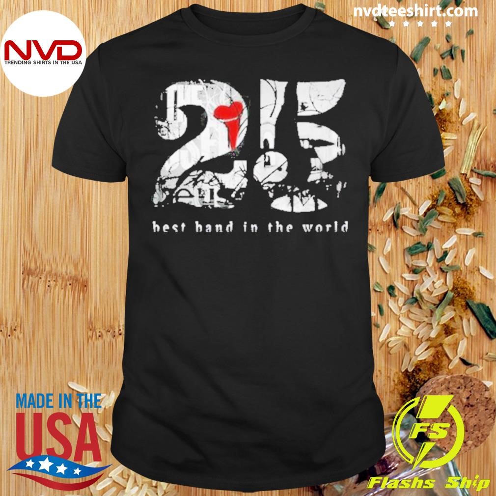 The Used 25 Best Band In The World 2024 Shirt