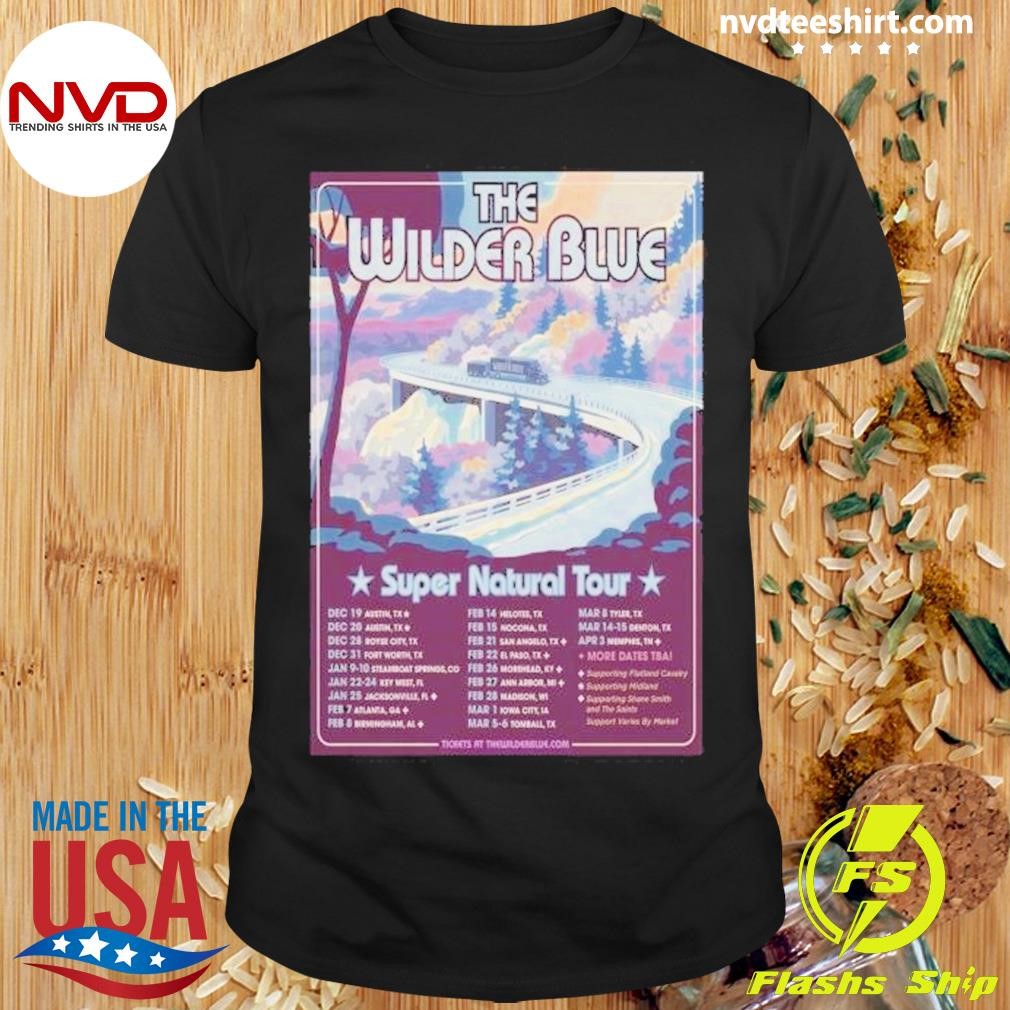 The Wilder Blue Super Natural Tour 2025 Shirt